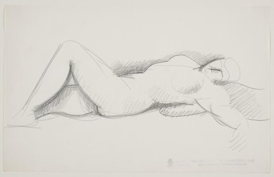 Modelo femenino acostada de Vilhelm Lundstrøm