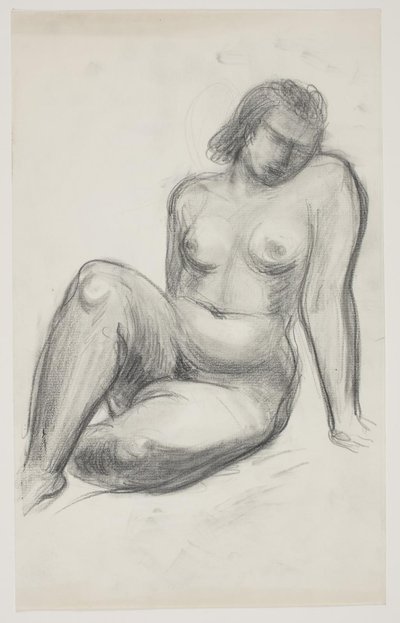 Modelo femenina sentada de Vilhelm Lundstrøm