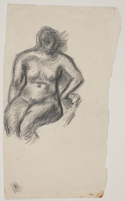 Modelo desnudo sentado de Vilhelm Lundstrøm