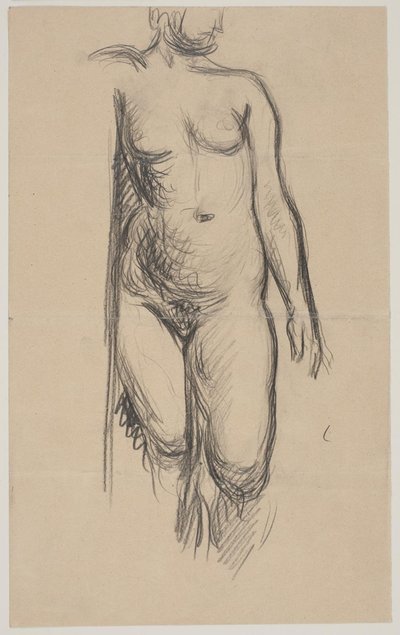 Modelo femenina de pie de Vilhelm Lundstrøm