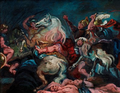 La muerte de Decio Mus, c.1920 (óleo sobre lienzo) de Vilhelm Lundstrom