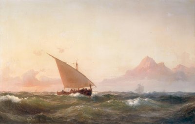 Frente a la costa norteafricana de Vilhelm Melbye