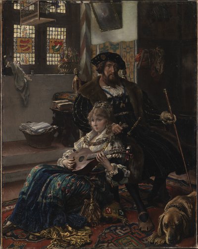 Cristián II y Dyveke de Vilhelm Rosenstand