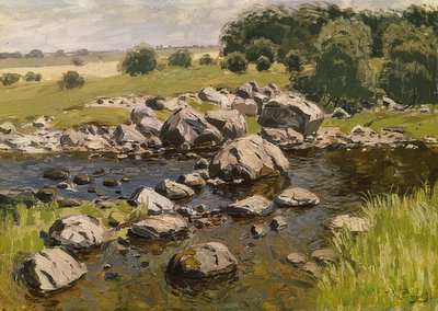 Paisaje con piedras de Vilhelms Purvitis