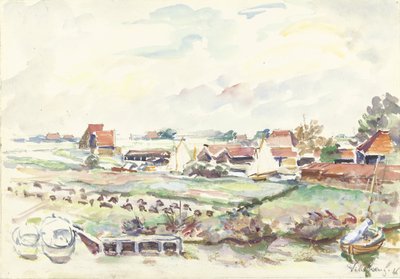 Paisaje en Frisia de Villeboeuf