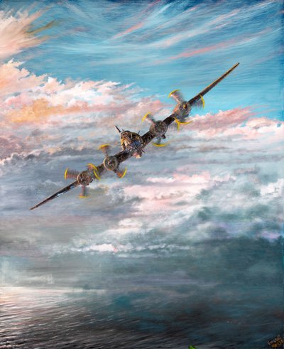 Los Ángeles del Infierno B17F vuelan a casa, 2023 de Vincent Alexander Booth