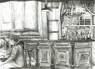 Café en el Royal Exchange, Manchester, 2011 de Vincent Alexander Booth