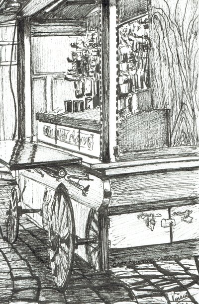 Carro fuera del bar Cheers Boston EE.UU., 2003 de Vincent Alexander Booth