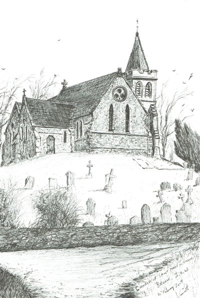 Iglesia de Santa María la Virgen, Brook, I.O.W., 2009 de Vincent Alexander Booth