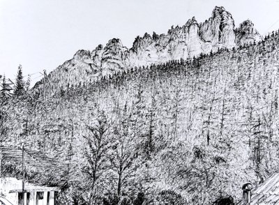 Dolomitas desde el Balcón en Dont, Italia, 2019 de Vincent Alexander Booth