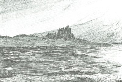 Castillo de Duart desde el ferry, 2007 de Vincent Alexander Booth