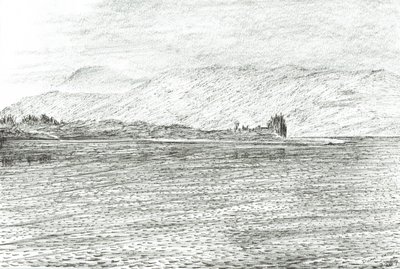 El castillo de Duart desde un ferry, 2007 de Vincent Alexander Booth