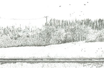 Vista de la estación de Ely desde la plataforma 3, 2005 de Vincent Alexander Booth