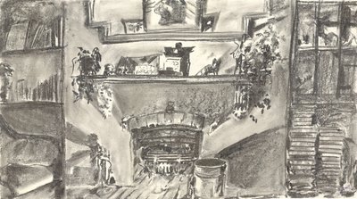 Junto al fuego a la luz de las velas de Vincent Alexander Booth