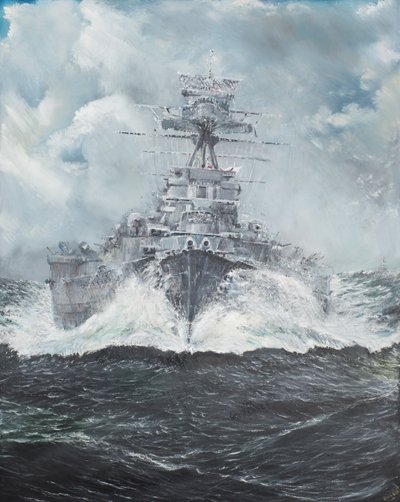 El HMS Hood se dirige al Bismarck 23 de mayo de 1941, 2014 de Vincent Alexander Booth