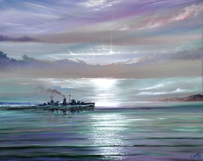 HMS Neptune, Mediterráneo diciembre 1941, 2019 de Vincent Alexander Booth