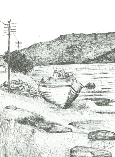 A mitad de camino a través de la Isla de Mull de Vincent Alexander Booth