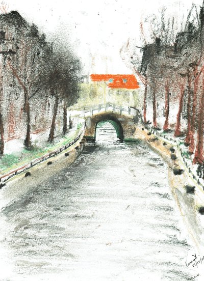 Holanda, vista del canal de Vincent Alexander Booth