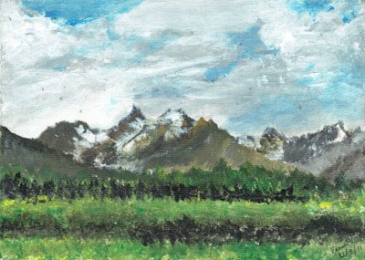 Vista del hotel en Crans, 2011 de Vincent Alexander Booth