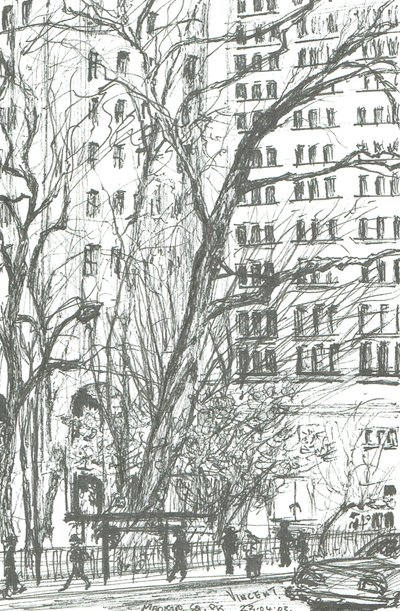 Parque Madison Square, Nueva York, 2003 de Vincent Alexander Booth