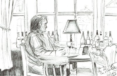 Hombre en un pub después de comer, 2006 de Vincent Alexander Booth