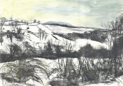 Paisaje de Osmotherley en nieve de invierno de Vincent Alexander Booth