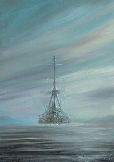 SMS Derfflinger Scapa Flow 1919, 2016 de Vincent Alexander Booth
