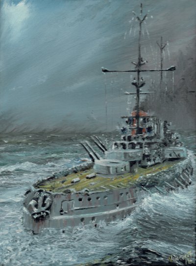 SMS Friedrich der Grosse en Jutlandia 1916, 2016 de Vincent Alexander Booth