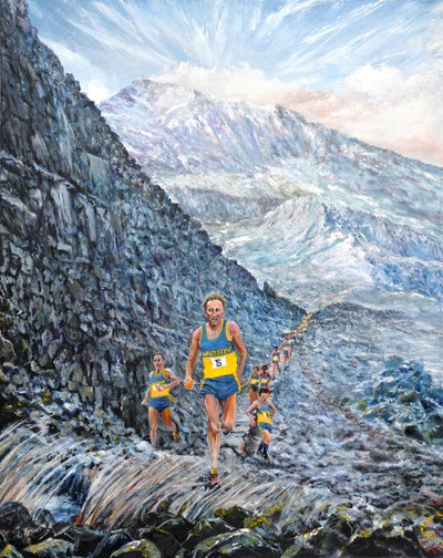 Carrera en Snowdon, 2019 de Vincent Alexander Booth