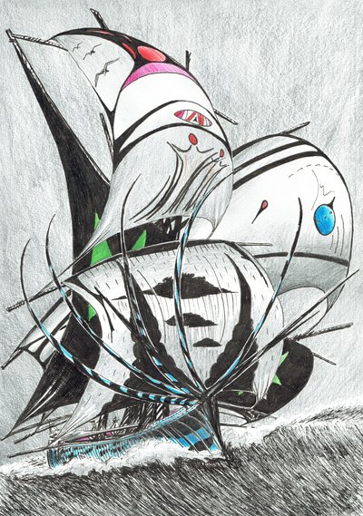 Creadores de tormentas en el mar de Andamán, 2017 de Vincent Alexander Booth