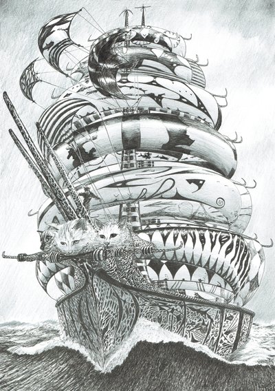 Creadores de tormentas en el mar Anish, 2018 de Vincent Alexander Booth