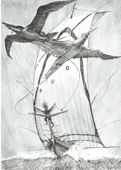 Creadores de tormentas en el mar de Wandel, 2017 de Vincent Alexander Booth