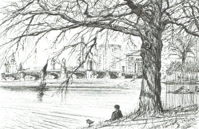El río Charles, Boston. 2003 de Vincent Alexander Booth