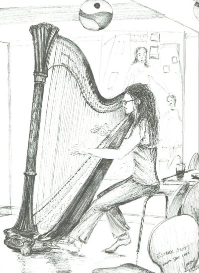 El arpista en el café del octavo día, Manchester de Vincent Alexander Booth