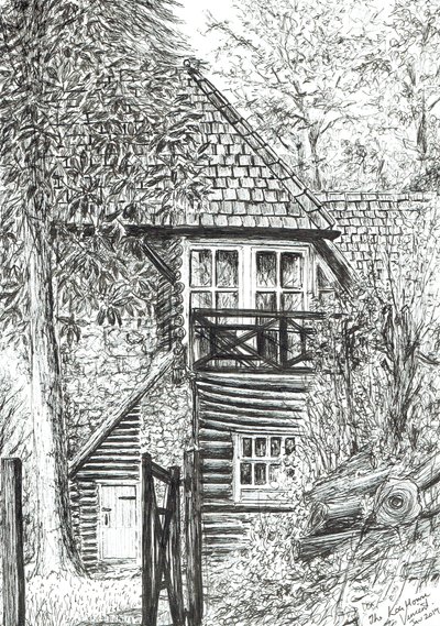 La casa de troncos de Vincent Alexander Booth