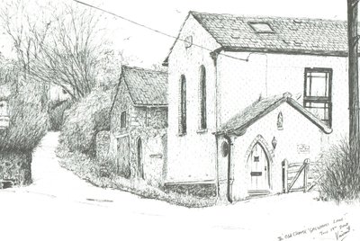 La vieja capilla, Brighstone Isla de Wight, 2008 de Vincent Alexander Booth
