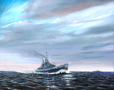USS Atlanta patrulla Guardalcanal 1942 de Vincent Alexander Booth
