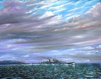 USS Juneau Guardalcanal 1942 de Vincent Alexander Booth