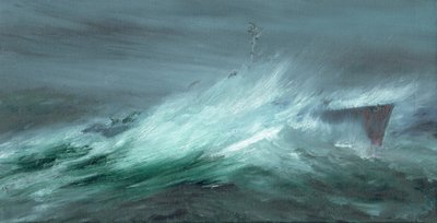 USS Spence perdido en el tifón del Pacífico el 18 de diciembre de 1944 de Vincent Alexander Booth