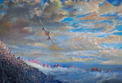 "Blanco 3" Me-262 Desembarco suizo 6, 2023 de Vincent Alexander Booth