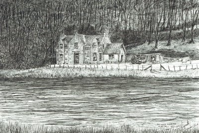 Casa al otro lado del río Spey, 2006 de Vincent Alexander Booth