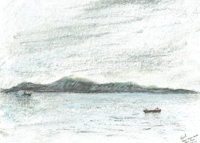Vista a través del agua desde Jura, 2005 de Vincent Alexander Booth