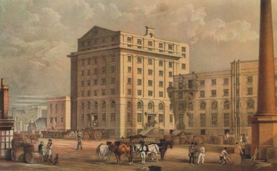 Refinería de Azúcar en Leman Street, Stepney, Londres, 1851 de Vincent Brooks