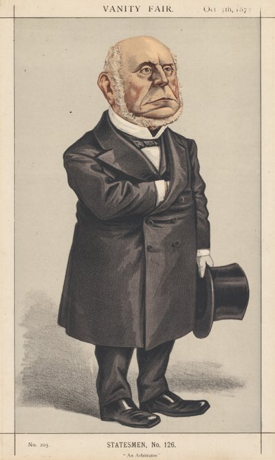 Vanity Fair: Estadista, No. 126 Un Árbitro, 1872 de Vincent Brooks Day and Son
