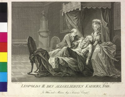 Muerte del emperador Leopoldo II de Vincent George Kininger