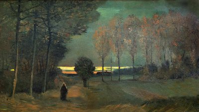 Paisaje otoñal en la tarde, 1884 de Vincent van Gogh