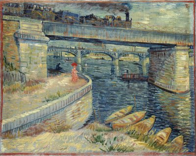 Puentes sobre el Sena en Asnières, 1887 de Vincent van Gogh