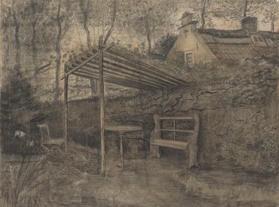 Esquina de un jardín de Vincent van Gogh