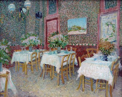 Interior de un restaurante, 1887 de Vincent van Gogh