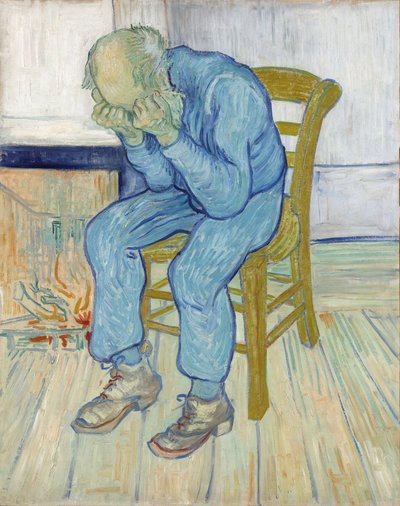 Hombre viejo afligido en la puerta de la eternidad, 1890 de Vincent van Gogh